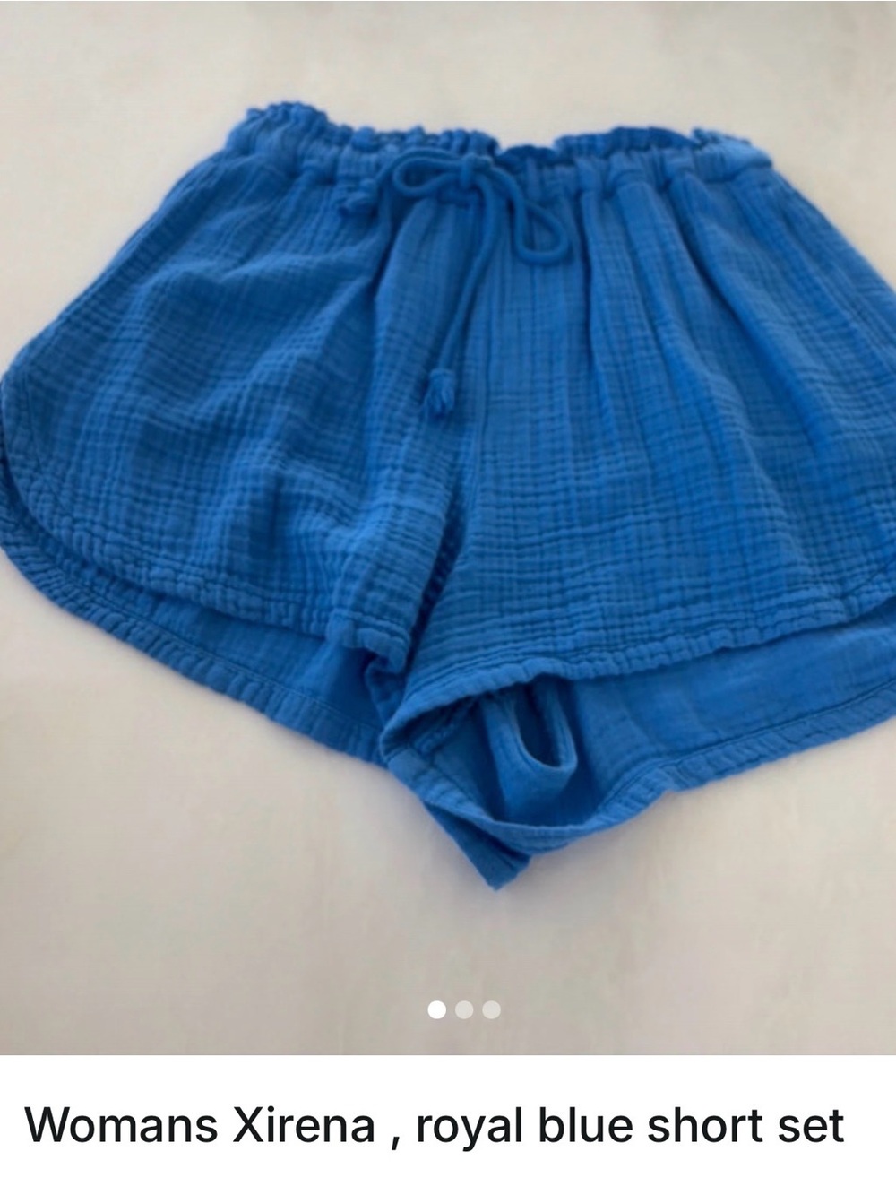 XiRENA Royal Blue Lightweight Gauze Athletic Shorts